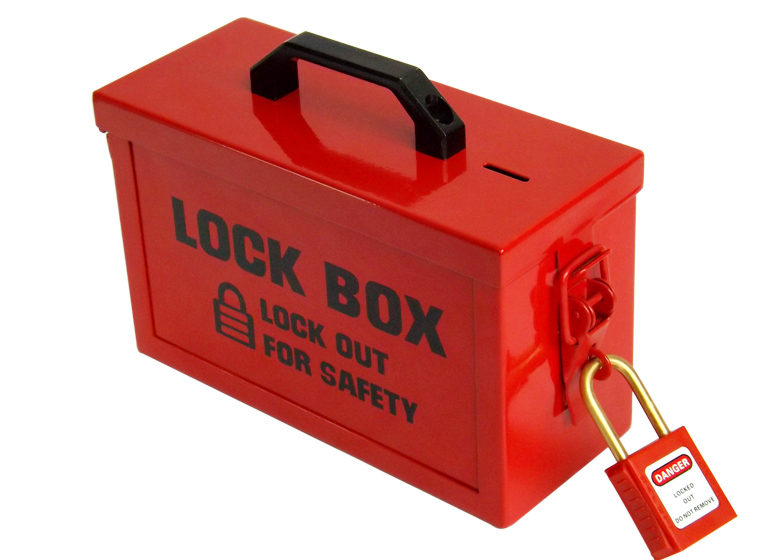 Single hole lock box